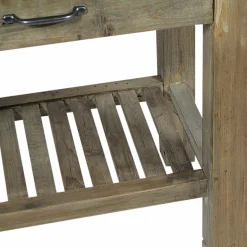 Ilot Central<Made in Meubles Meuble bas cuisine en bois recyclé Garance