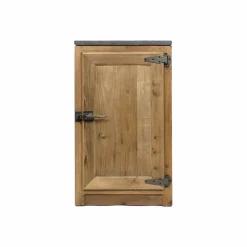 Meuble Bas<Made in Meubles Meuble bas de cuisine 1 porte poignées frigo Champêtre