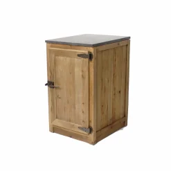 Meuble Bas<Made in Meubles Meuble bas de cuisine 1 porte poignées frigo Champêtre