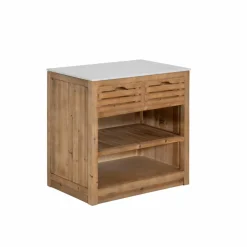 Meuble Bas<Made in Meubles Meuble bas de cuisine 2 tiroirs + 1 étagère Epure