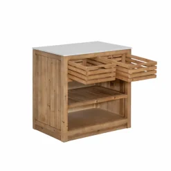 Meuble Bas<Made in Meubles Meuble bas de cuisine 2 tiroirs + 1 étagère Epure