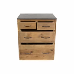 Meuble Bas<Made in Meubles Meuble bas de cuisine 4 tiroirs - Champêtre