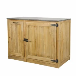 Meuble Bas<Made in Meubles Meuble bas de cuisine avec tiroir coulissant Champêtre