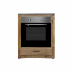 Meuble Bas<Made in Meubles Meuble bas de cuisine pour four et plaques de cuisson Champêtre