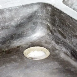 Meuble Bas<Made in Meubles Meuble bas de cuisine évier 2 vasques pierre bleue Champêtre