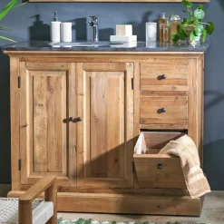 Meuble Sous Vasque<Made in Meubles Meuble sous vasque en bois recyclé April