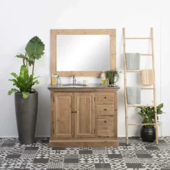 Meuble Sous Vasque<Made in Meubles Meuble sous vasque en bois recyclé April