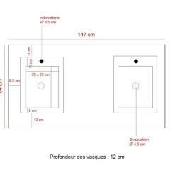 Meuble Sous Vasque<Made in Meubles Meuble sous vasque en bois recyclé et métal Jade
