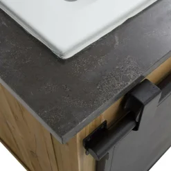 Meuble Sous Vasque<Made in Meubles Meuble sous vasque en bois recyclé et métal Jade