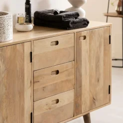 Meuble Sous Vasque<Made in Meubles Meuble sous vasque en bois de manguier Rowene