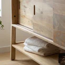 Meuble Sous Vasque<Made in Meubles Meuble sous vasque en bois de manguier 145 cm Nour