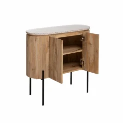 Meuble Sous Vasque<Made in Meubles Meuble sous vasque en bois de manguier et terrazzo Lou