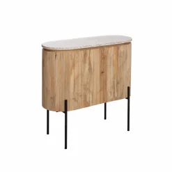 Meuble Sous Vasque<Made in Meubles Meuble sous vasque en bois de manguier et terrazzo Lou