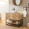 Meuble Sous Vasque<Made in Meubles Meuble sous vasque en bois de manguier Miguel