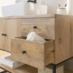 Meuble Sous Vasque<Made in Meubles Meuble sous vasque en bois de manguier Miguel