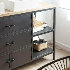 Meuble Sous Vasque<Made in Meubles Meuble sous vasque en bois de manguier Sol