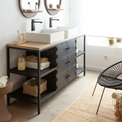 Meuble Sous Vasque<Made in Meubles Meuble sous vasque en bois de manguier Sol