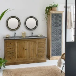 Meuble Sous Vasque<Made in Meubles Meuble sous vasque en bois recyclé Ambre