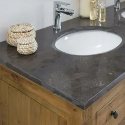 Meuble Sous Vasque<Made in Meubles Meuble sous vasque en bois recyclé Ambre