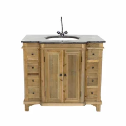 Meuble Sous Vasque<Made in Meubles Meuble sous vasque en bois recyclé Bianca