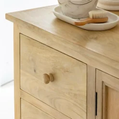 Meuble Sous Vasque<Made in Meubles Meuble sous vasque en bois de manguier blanchi Ronan