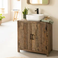 Meuble Sous Vasque<Made in Meubles Meuble sous vasque en bois recyclé Adrienne