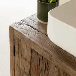 Meuble Sous Vasque<Made in Meubles Meuble sous vasque en bois recyclé Adrienne