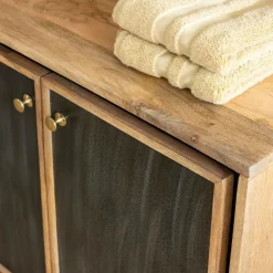 Meuble Sous Vasque<Made in Meubles Meuble sous vasque en bois de manguier Léandro