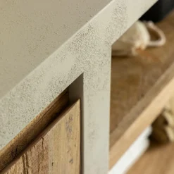 Meuble Sous Vasque<Made in Meubles Meuble sous vasque en bois effet béton et bois recyclé Dalva