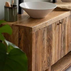 Meuble Sous Vasque<Made in Meubles Meuble sous vasque en bois recyclé Naël