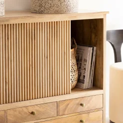 Meuble Sous Vasque<Made in Meubles Meuble sous vasque en bois de manguier Liora