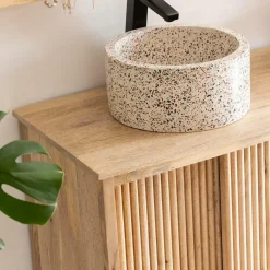 Meuble Sous Vasque<Made in Meubles Meuble sous vasque en bois de manguier Liora