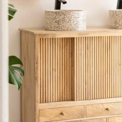 Meuble Sous Vasque<Made in Meubles Meuble sous vasque en bois de manguier Liora