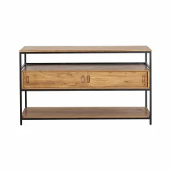 Meuble Sous Vasque<Made in Meubles Meuble sous vasque en bois d'acacia et métal Montréal