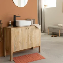 Meuble Sous Vasque<Made in Meubles Meuble sous vasque en bois de manguier Tonin
