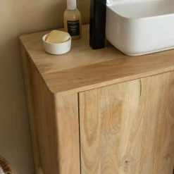 Meuble Sous Vasque<Made in Meubles Meuble sous vasque en bois de manguier Tonin