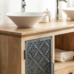 Meuble Sous Vasque<Made in Meubles Meuble sous vasque en bois de manguier Sahara