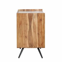 Meuble Sous Vasque<Made in Meubles Meuble sous vasque en bois d'acacia et marbre Aloé