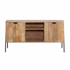 Meuble Sous Vasque<Made in Meubles Meuble sous vasque en bois de manguier et métal Jeanne