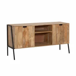 Meuble Sous Vasque<Made in Meubles Meuble sous vasque en bois de manguier et métal Jeanne