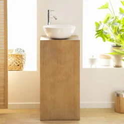 Meuble Sous Vasque<Made in Meubles Meuble sous vasque en chêne Morgane