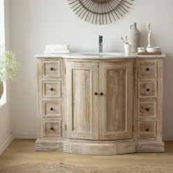 Meuble Sous Vasque<Made in Meubles Meuble sous vasque en pin recyclé Octavie