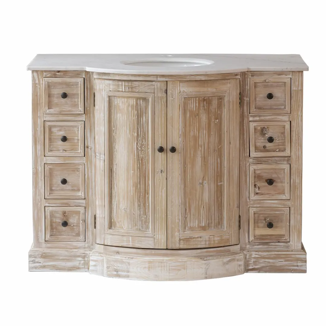 Meuble Sous Vasque<Made in Meubles Meuble sous vasque en pin recyclé Octavie