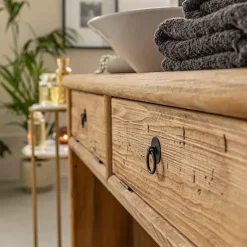 Table Console|Meuble Sous Vasque<Made in Meubles Meuble sous vasque en pin recyclé Blaise