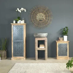 Meuble Sous Vasque<Made in Meubles Meuble sous vasque en rotin Rattan
