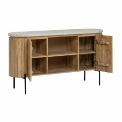 Meuble Sous Vasque<Made in Meubles Meuble sous vasque en terrazzo et bois de manguier Lou