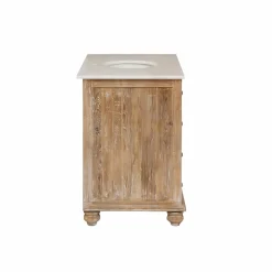 Meuble Sous Vasque<Made in Meubles Meuble sous vasque en vieux pin et marbre blanc Octavie