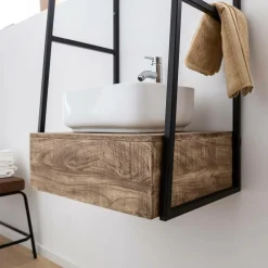 Meuble Sous Vasque<Made in Meubles Meuble sous vasque suspendu 1 vasque Amal