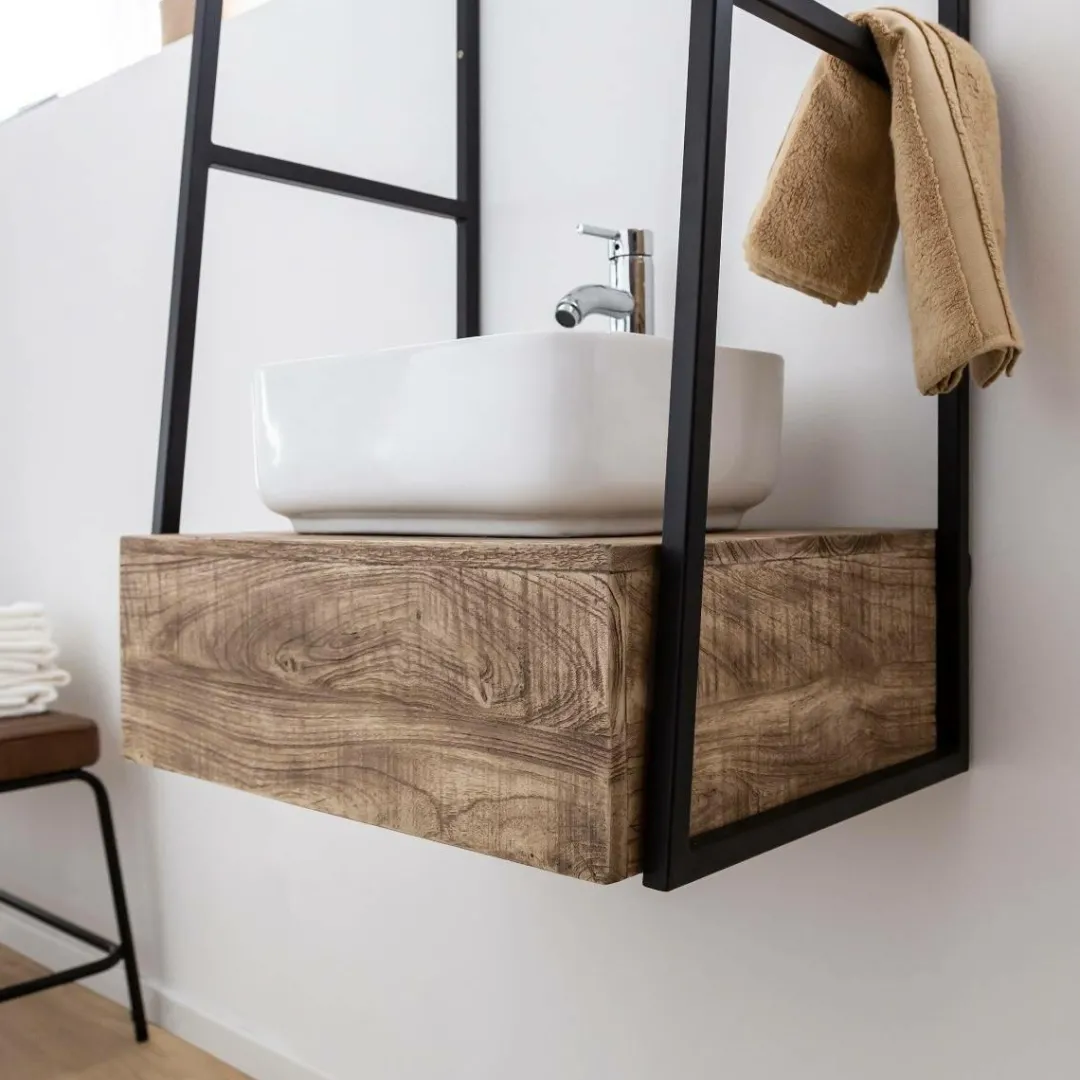 Meuble Sous Vasque<Made in Meubles Meuble sous vasque suspendu 1 vasque Amal