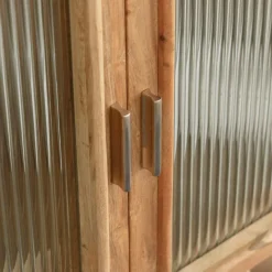 Meuble Sous Vasque<Made in Meubles Meuble sous vasque vitré en bois d'acacia et marbre Emyr